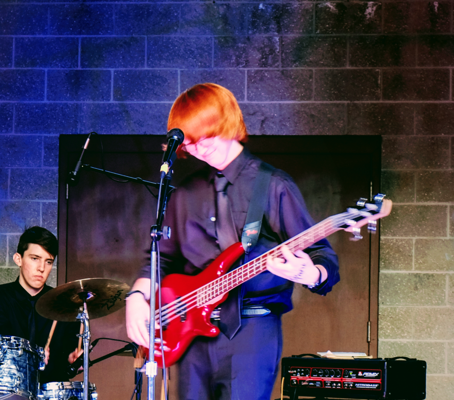 Spank, a rock band made up of Helena High students, performs in the fall Quadratum Music Festival at Performance Square in downtown Helena.